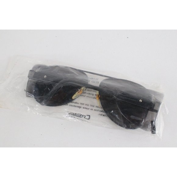 Retro 1980s Plastic Aviator Polarized Sunglasses 2 Pack - zeroUV Deadstock Vintage 80s High Impact Protector Aviator Sunglasses Glasses Black USA